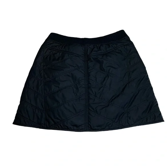 Prana Diva Wrap Powder Skirt Quilted  Sherpa Black Insulated  Size Medium - Picture 4 of 10